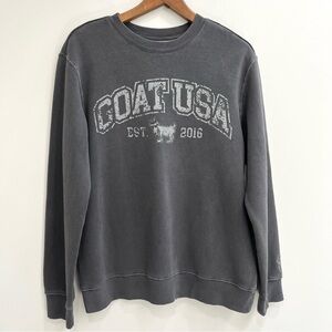 Goat USA Linden Sweatshirt gray cotton polyester Logo Medium
